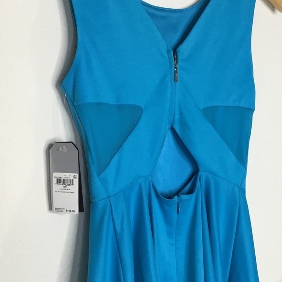 NWT Guess Teal Cutout Fit and Flare Dress - Picture 4 of 5